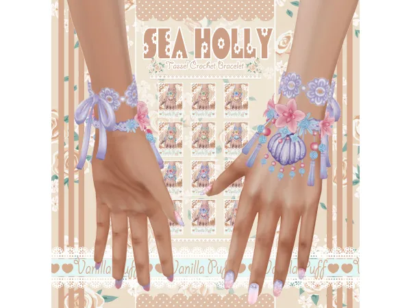 Maxis Match Vanilla Puff Accessories SEA HOLLY - The Sims 4 Custom Content