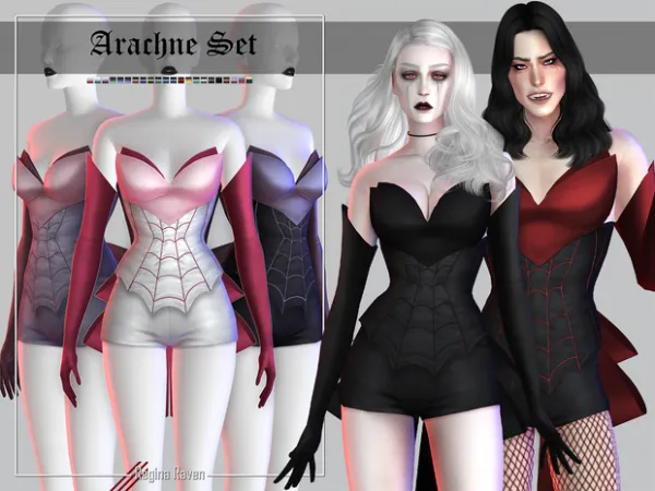 Mix Arachne Set by simsfinds - The Sims 4 Custom Content