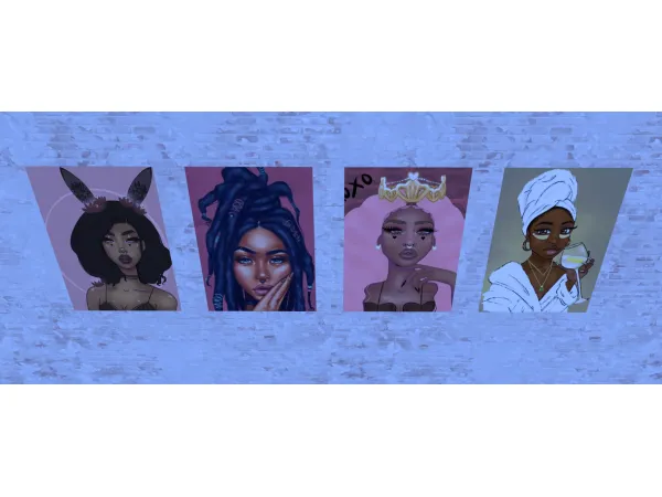 Alpha FusionStyle The posters by fusionstylesims4 - The Sims 4 Custom Content
