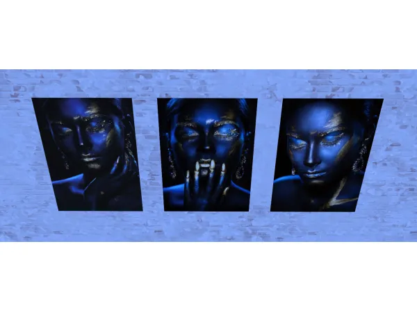 Alpha FusionStyle Gold Posters by fusionstylesims4 - The Sims 4 Custom Content