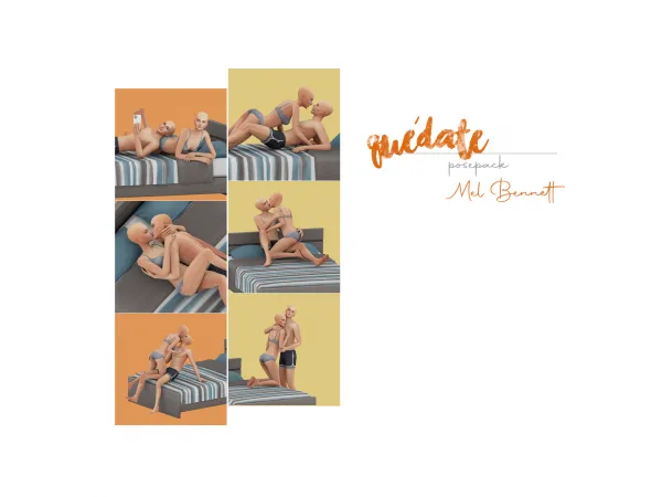 Mix Quédate Posepack - The Sims 4 Custom Content