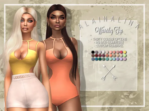 Maxis Match Waverley Bodysuit by alainalina - The Sims 4 Custom Content