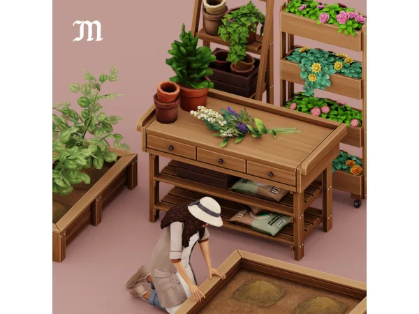 Maxis Match Moonwood Garden by simsfinds - The Sims 4 Custom Content