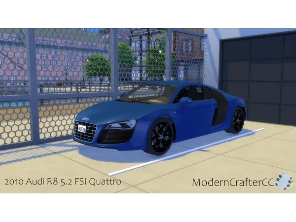 Mix 2010 Audi R8 52 FSI Quattro - The Sims 4 Custom Content