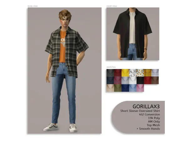 GORILLAX3 AM TOP 4T2 LILROISIN by simsfinds - The Sims 2 Custom Content