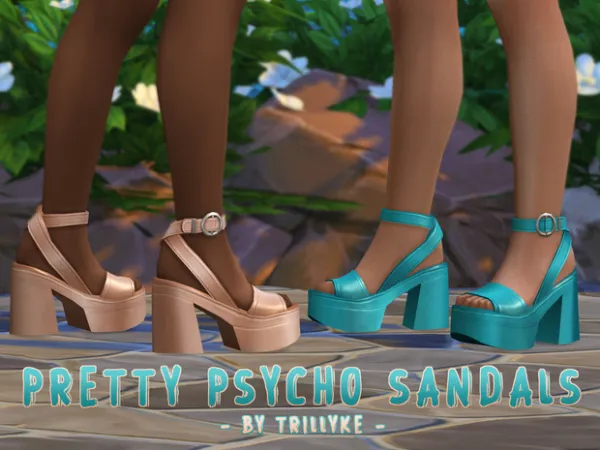 Maxis Match Pretty Psycho Sandals by Trillyke - The Sims 4 Custom Content