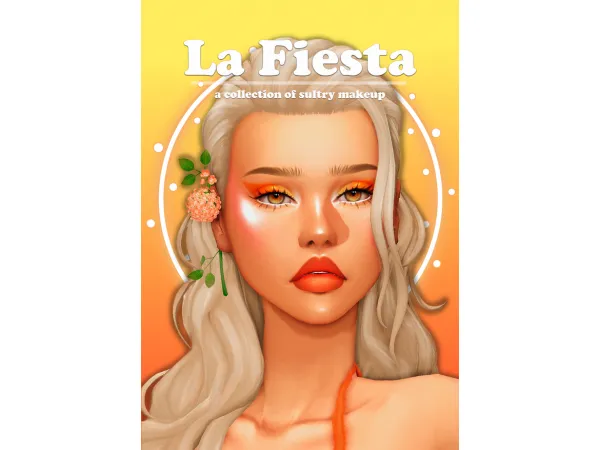Maxis Match LA FIESTA a collection of sultry makeup by Lady Simmer - The Sims 4 Custom Content