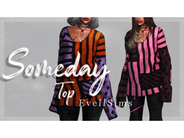 Alpha Someday Top by simsfinds - The Sims 4 Custom Content