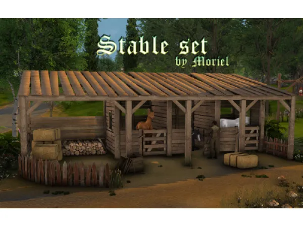 Alpha Stable set by simsfinds - The Sims 4 Custom Content