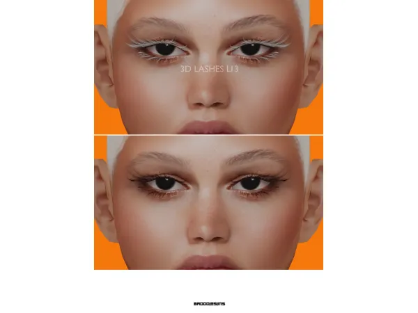Alpha 3D LASHES L13 by simsfinds - The Sims 4 Custom Content