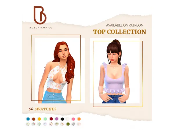Mix TOP COLLECTION by simsfinds - The Sims 4 Custom Content