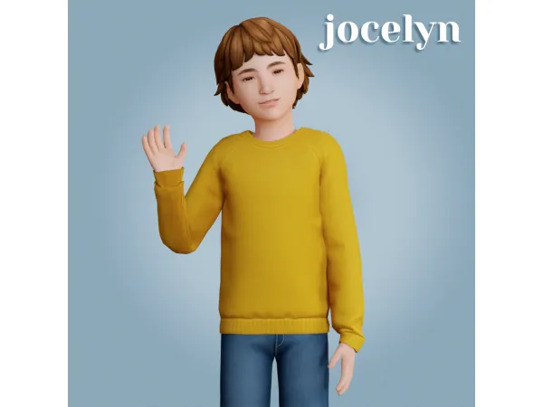 Alpha Jocelyn sweater by amelylina - The Sims 4 Custom Content