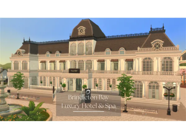 Maxis Match Brindleton Bay Luxury Hotel and Spa by simsfinds - The Sims 4 Custom Content