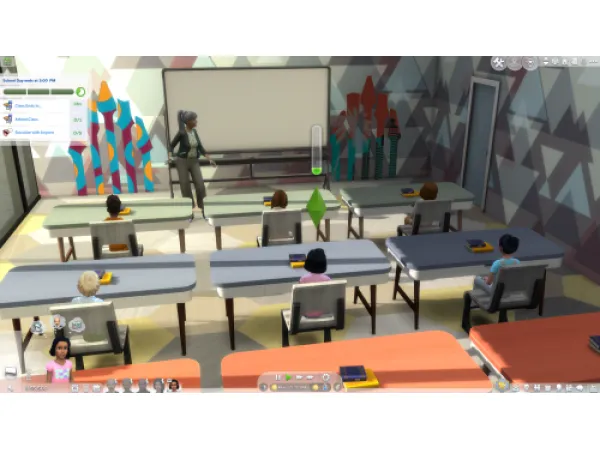 Maxis Match Go to School Mod Pack V5 (Alpha) by simsfinds - The Sims 4 Custom Content