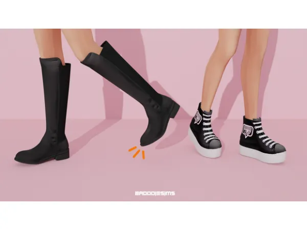 Alpha SHOE COLLECTION 1 by simsfinds - The Sims 4 Custom Content