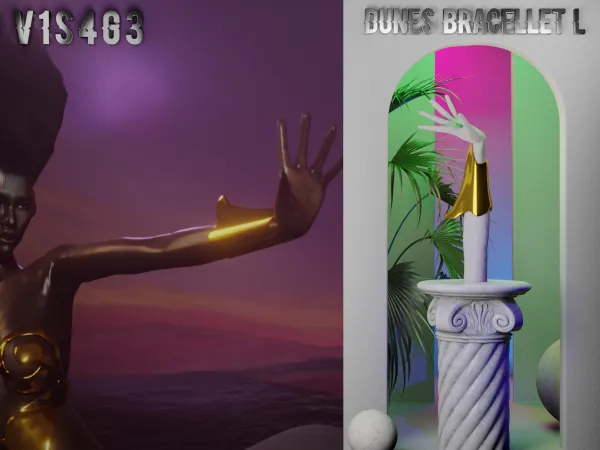 Alpha Dunes Bracellet L by v1s4g3 - The Sims 4 custom content