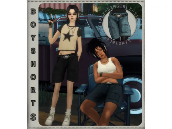 Maxis Match Boy Shorts by simsfinds - The Sims 4 Custom Content