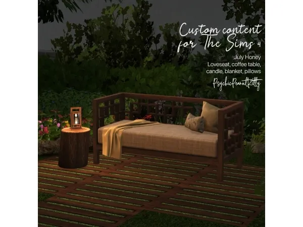 Alpha JULY HONEY by psychicpeanutkitty - The Sims 4 Custom Content