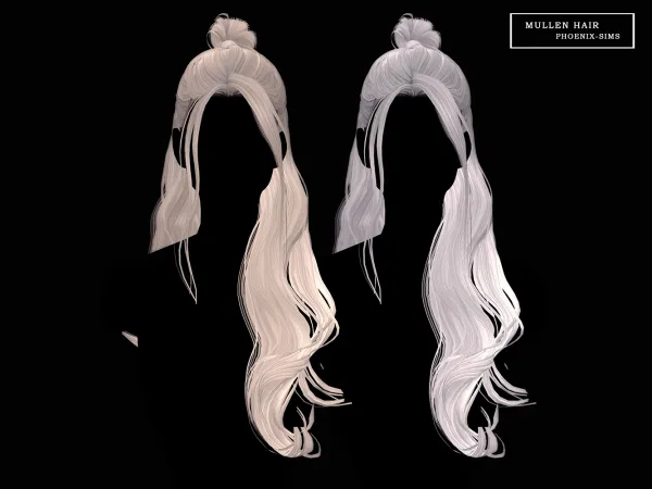 Alpha Mullen Hair by phoenixsims4 - The Sims 4 Custom Content