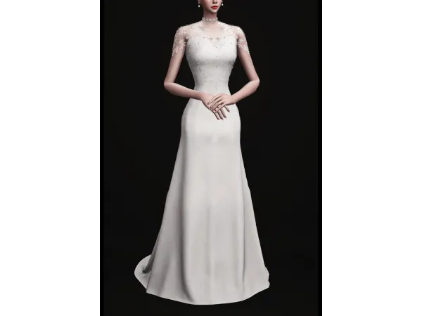 Alpha HBB Dress by simsfinds - The Sims 4 Custom Content