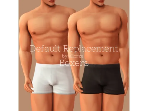 Maxis Match Boxers Default Replacement by simsfinds - The Sims 4 Custom Content
