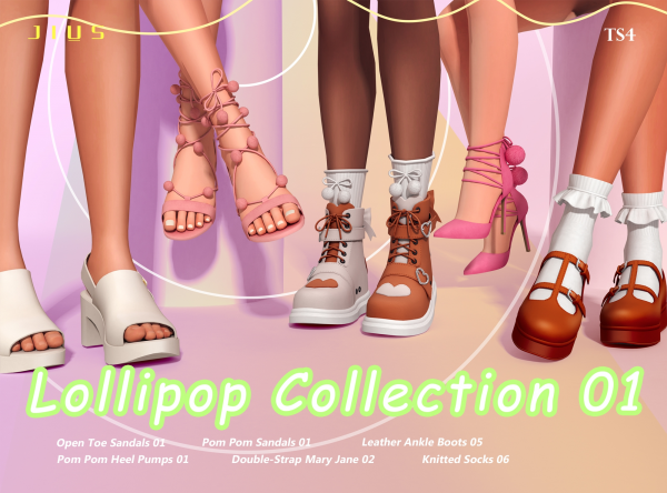 Mix Lollipop Collection 01 sims by simsfinds - The Sims 4 Custom Content