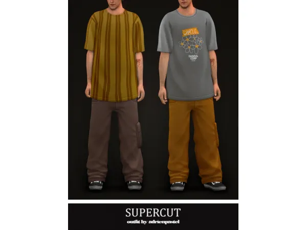 Maxis Match Supercut Outfit by AdrienPastel - The Sims 4 Custom Content