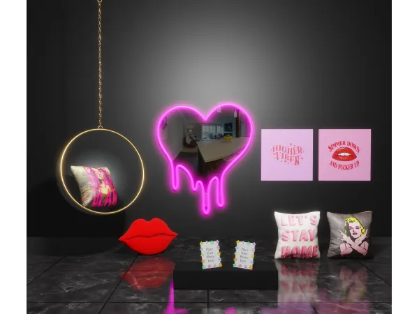 Alpha Extraaa Bedroom Decor by simmerkatex - The Sims 4 Custom Content