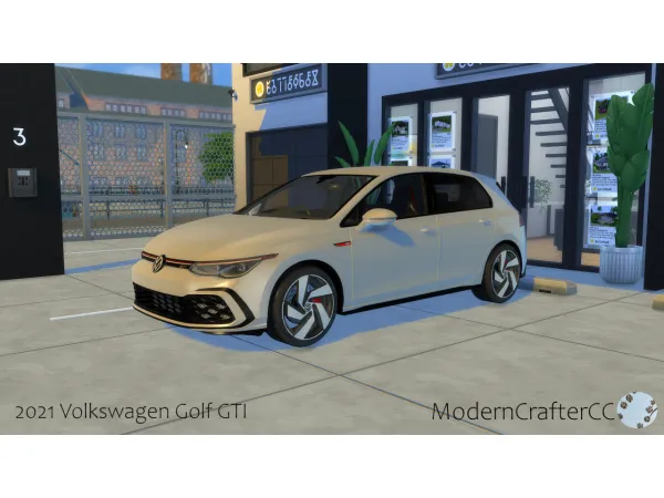 Mix 2021 Volkswagen Golf GTI - The Sims 4 Custom Content