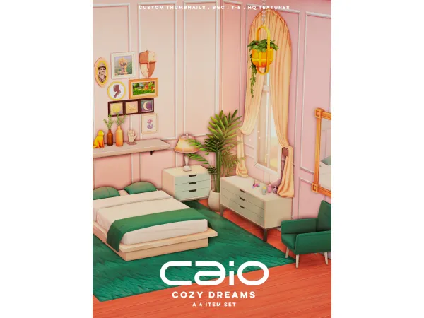 Maxis Match Cozy Dreams by caciocc - The Sims 4 Custom Content