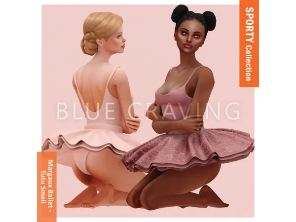 Alpha Blue Craving Margaux Small Tutu by bluecraving - The Sims 4 Custom Content