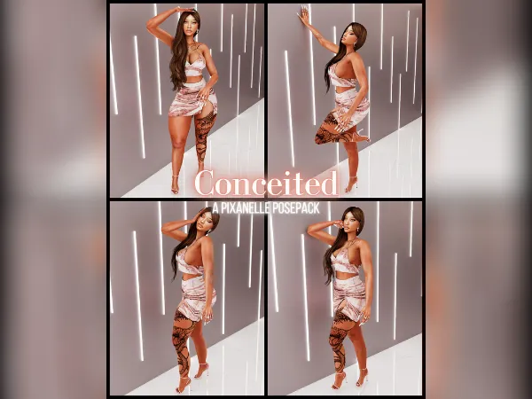 Alpha Pixanelle Conceited Posepack by pixanelle - The Sims 4 Custom Content