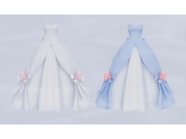 Alpha Weeding dress dress by Arltos - The Sims 4 Custom Content