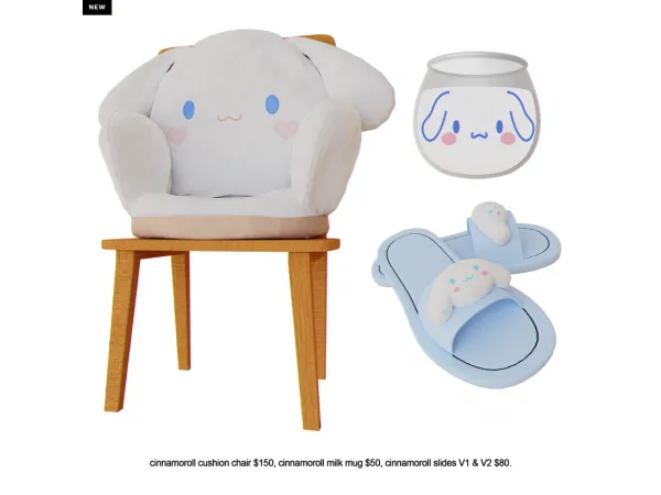 Alpha bknysimz cinnamoroll set - The Sims 4 Custom Content