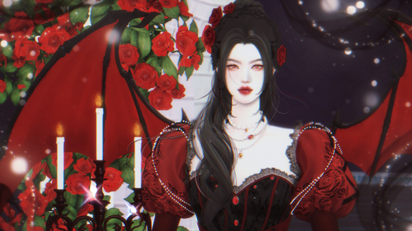 Alpha 333灼眼的薄暮suit by simsfinds - The Sims 4 Custom Content