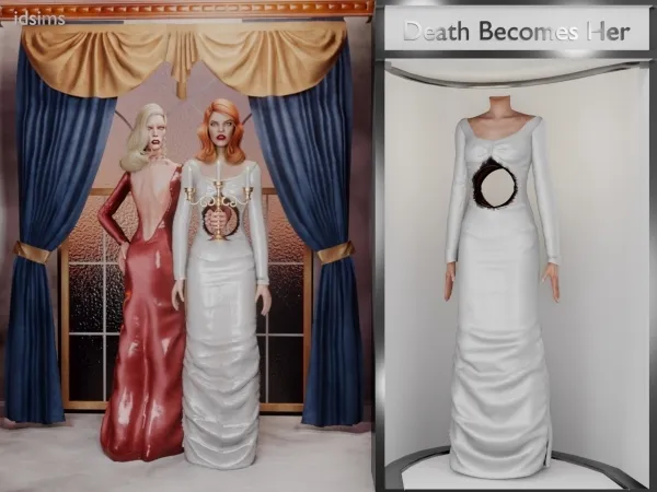 Alpha Death Becomes Her Goldie Hawn Dress - The Sims 4 Custom Content