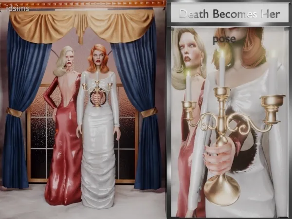 Alpha Deth becomes Her pose by polygoncouture - The Sims 4 Custom Content