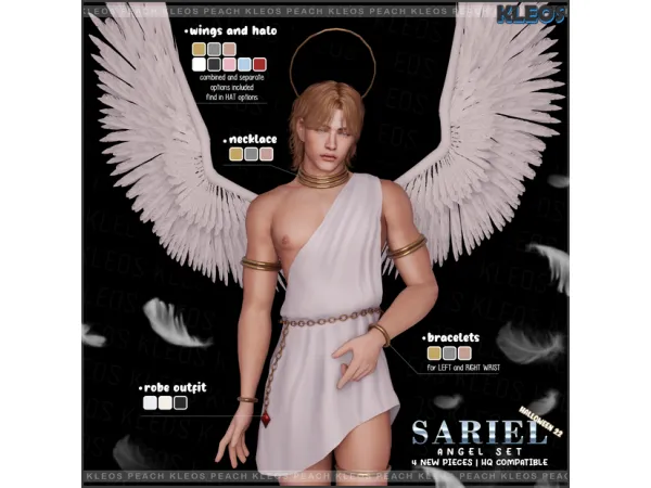 PEACH | Sariel Angel Set by Kleos Sims