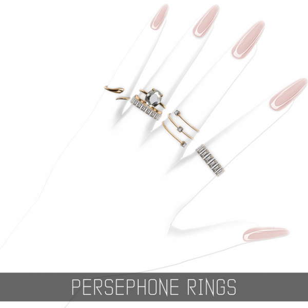 Alpha PERSEPHONE RINGS by simsfinds - The Sims 4 Custom Content