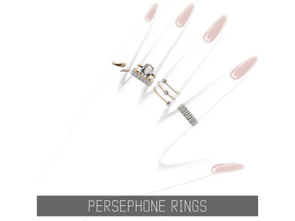 Alpha PERSEPHONE RINGS by Simpliciaty - The Sims 4 Custom Content