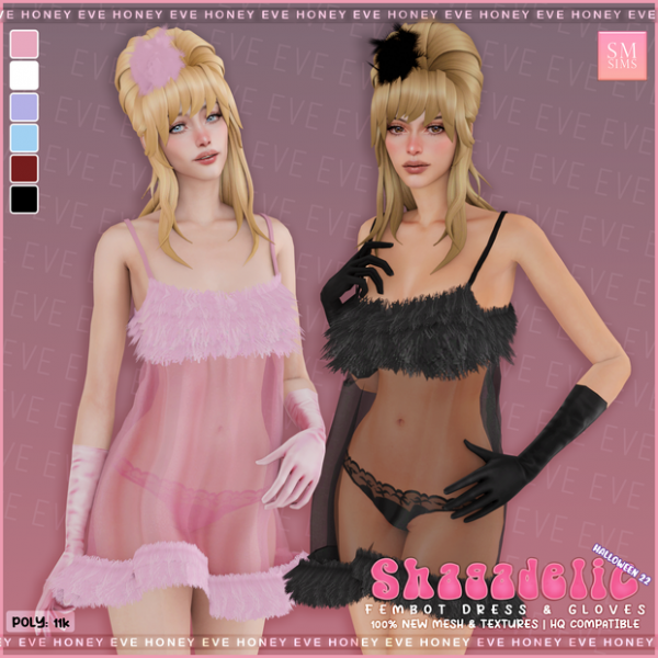 Alpha HONEY Shagadelic Fembot Set by smsims - The Sims 4 Custom Content