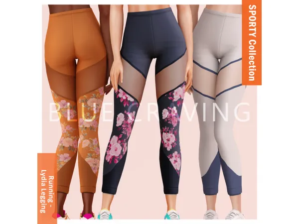Alpha Blue Craving Lydia sporty leggings by bluecraving - The Sims 4 Custom Content
