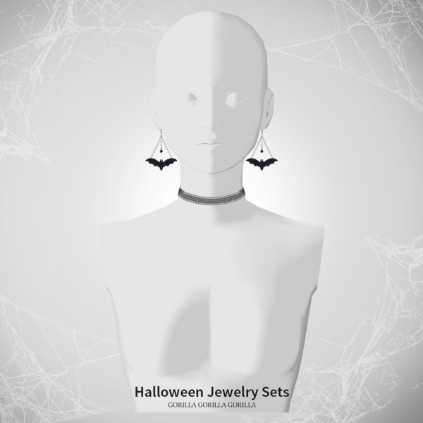 Alpha Halloween Jewelry Sets by simsfinds - The Sims 4 Custom Content