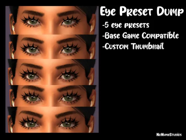 Mix Eye Preset Dump by simsfinds - The Sims 4 Custom Content