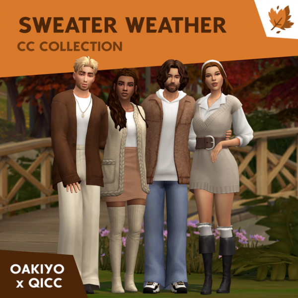 Maxis Match Sweater Weather Collaboration by itsqicc - The Sims 4 Custom Content