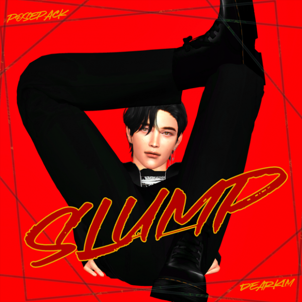 Alpha [PosePack] SLUMP by simsfinds - The Sims 4 Custom Content