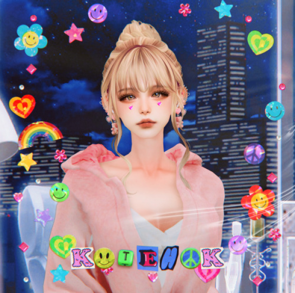 Alpha Hair90X by simsfinds - The Sims 4 Custom Content