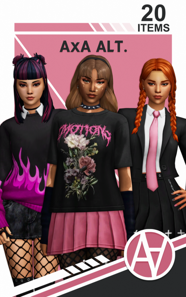 Maxis Match AxA ALT Public Release on 10 22 by simsfinds - The Sims 4 Custom Content