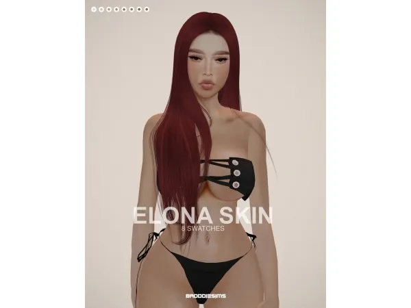 Alpha ELONA SKIN 8 SWATCHES by BADDDIESIMS - The Sims 4 Custom Content