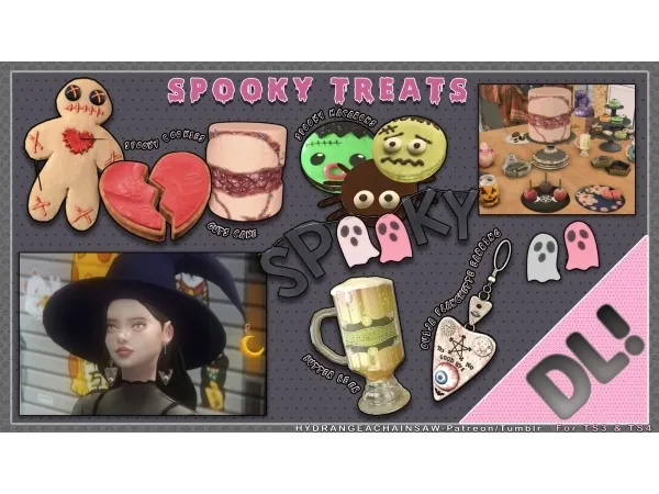 Alpha Spooky Treats by hydrangeachainsaw - The Sims 4 Custom Content
